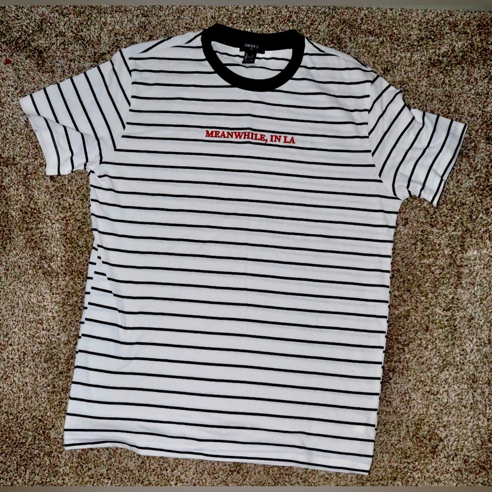 Meanwhile in LA striped shirt